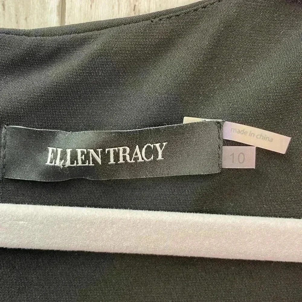 Ellen Tracy Black/Gray Dress size 10 cocktail/going out/special occasion - Picture 3 of 13